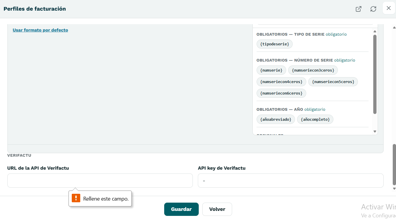 URL API Verifactu