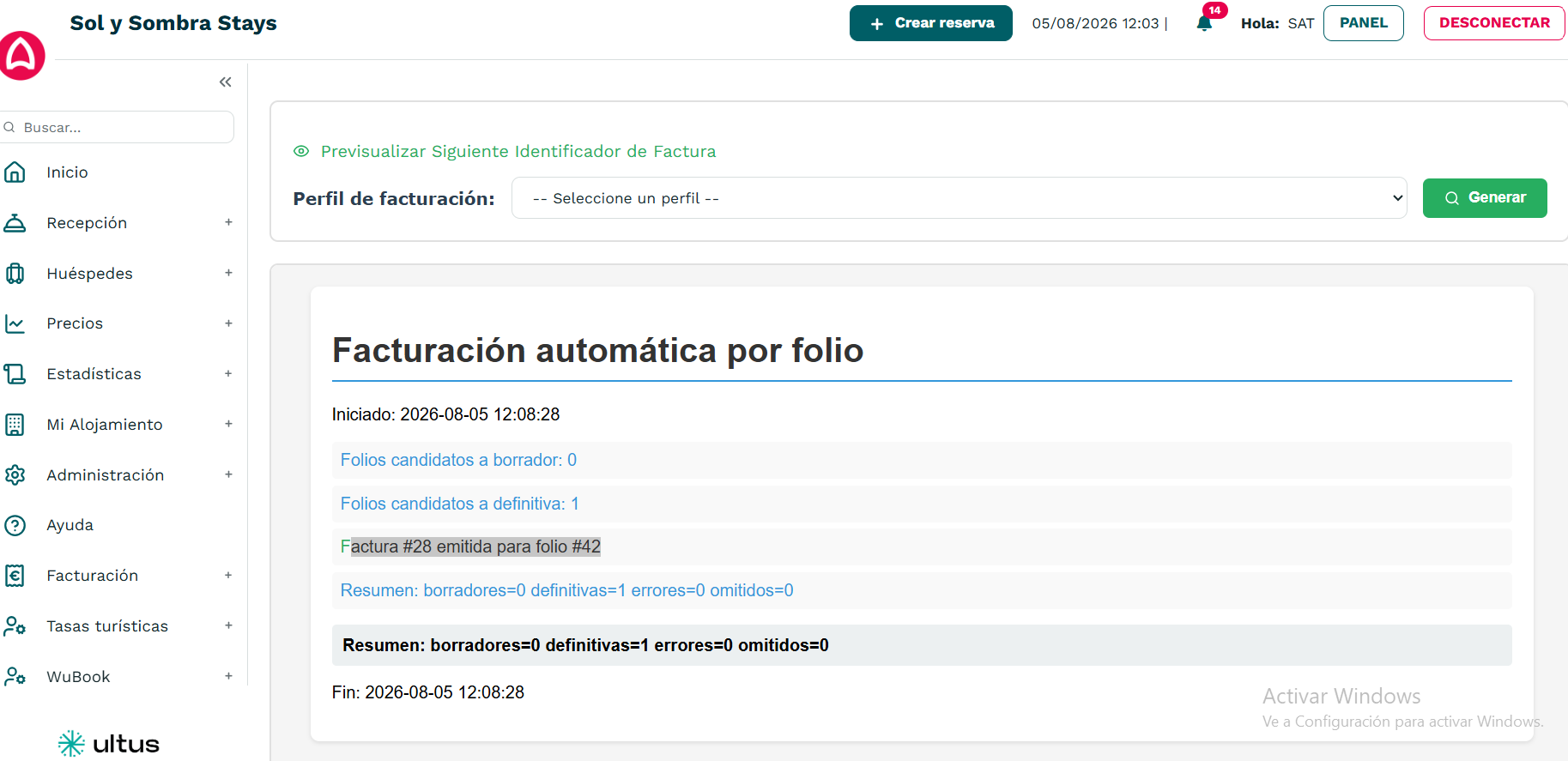 Ejecutar cron de facturación